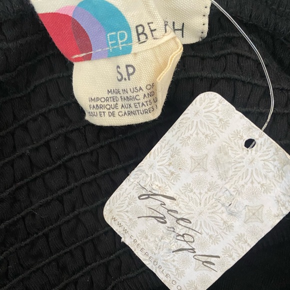 SOLD!! NWT! Free People Beach Rain or Shine Black Strapless Romper Small - Picture 12 of 12